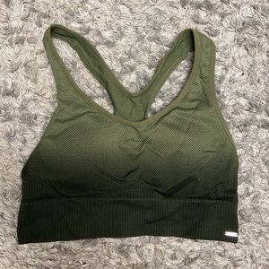 PINK Seamless Sports Bra ~ Green Ombre